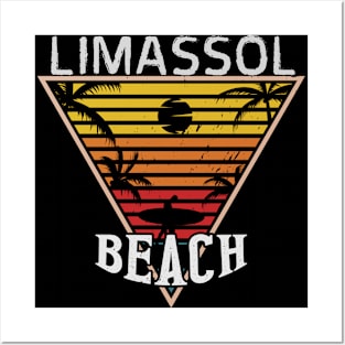 Beach day in Limassol Posters and Art